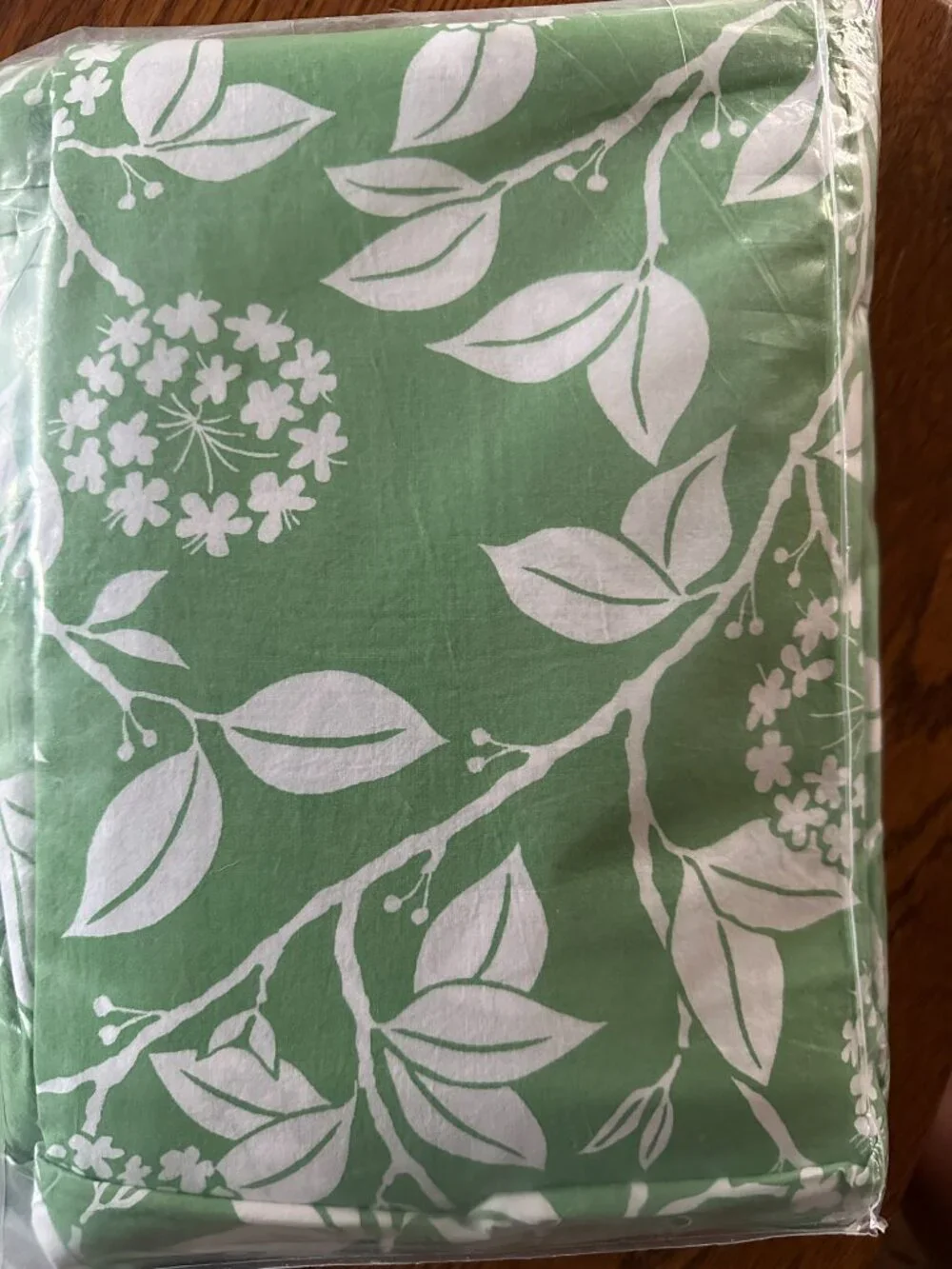NEW IN PACKAGE - The Company Store Myla Leaf Organic Cotton Percale Duvet Cover,